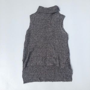 Design Lab grey turtleneck tank Sz M